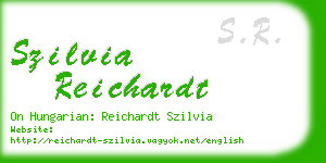 szilvia reichardt business card